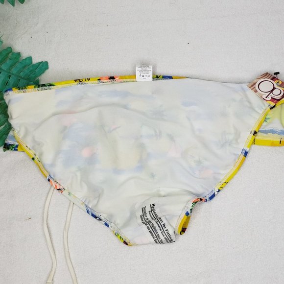 new Swimsuit Bikini Bottom Ties Strings Ruched OP Jrs XL 15 17 Adjustable NWT - Picture 6 of 10